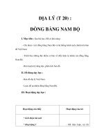 Tài liệu ĐỊA LÝ - ĐỒNG BẰNG NAM BỘ docx