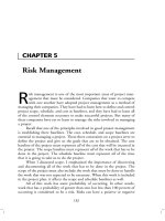 Tài liệu Project Management Professional-Chapter 5 pptx