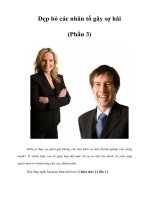 Tài liệu Dẹp bỏ các nhân tố gây sợ hãi (Phần 3) pdf