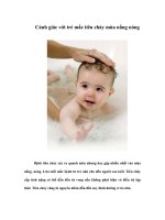 Tài liệu Cảnh giác với trẻ mắc tiêu chảy mùa nắng nóng doc