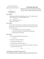 Tài liệu Đề thi hết môn Cấu trúc dữ liệu và giải thuật - mã đề số 5 pptx