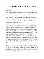 Tài liệu Nuôi tôm sú, cá ba sa và cá tra an toàn doc