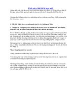 Gián án Sử lý ngạt mũi ở trẻ em