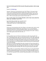 Tài liệu Xử lý nước thải làng nghề chế biến lương thực bằng phương pháp lọc sinh học ngập nước pptx