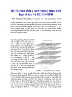 Tài liệu Hệ vi phân tích y-sinh thông minh tích hợp vi lưu và OLED-OPD pdf