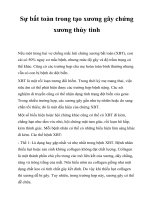 Tài liệu Sự bất toàn trong tạo xương gây chứng xương thủy tinh docx