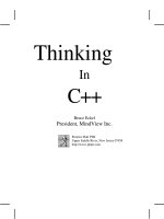 Tài liệu Thinking in C++ Second Edition pdf