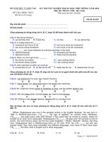 Tài liệu ĐỀ THI CHÍNH THỨC KỲ THI PHỔ THÔNG NĂM 2010 Môn thi: TIẾNG ANH - Hệ 3 năm Mã đề thi 829 ppt