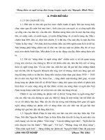 Nông thôn và người nông dân trong truyện ngắn của nguyễn minh châu 