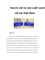 Tài liệu Vaccin sởi và sản xuất vaccin sởi tại Việt Nam ppt