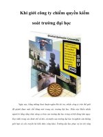 Tài liệu Khi giới công ty chiếm quyền kiểm soát trường đại học doc