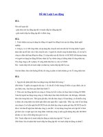 Tài liệu Đề thi Luật Lao động ppt