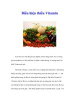 Tài liệu Biểu hiện thiếu Vitamin pdf