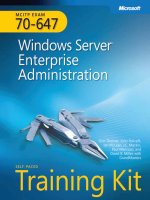 Tài liệu Exam 70-647 Windows Server 2008, Enterprise Administrator ppt
