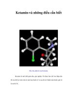 Tài liệu Ketamin-và những điều cần biết ppt