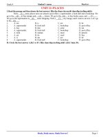 Bài soạn UNIT 11: PLACES