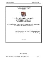 Từ xưng hô qua lời thoại nhân vật trong truyện ngắn nam cao 