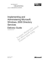 Tài liệu Implementing and Administering Microsoft® Windows® 2000 Directory Services ppt
