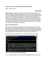 Tài liệu Quản trị máy chủ trong Exchange 2007 bằng Powershell pdf