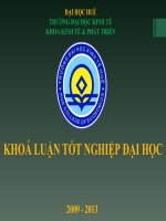 Slide SINH kế VÀ THU NHẬP CỦA CÁC hộ dân SAU KHI ĐỊNH cư TẠI KHU TÁI ĐỊNH cư VẠN đò PHƯỜNG HƯƠNG sơ, THÀNH PHỐ HUẾ 