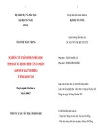 Nghiên cứu thành phần hóa học tinh dầu và dịch chiết cây sa nhân (amomum laetum ridl) ở tỉnh kon tum 