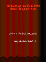 Gián án Bài dự thi giáo viên giỏi