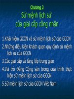 Tài liệu Chương 3: Sứ mệnh lịch sử của giai cấp công nhân ppt
