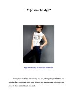 Tài liệu Mặc sao cho đẹp? ppt