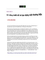 PHẦN THỨ 3: KỸ NĂNG THIẾT KẾ VÀ TẠO DỰNG MỘT THƯƠNG HIỆU 