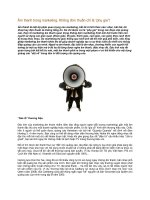 Tài liệu Âm thanh trong marketing: Không đơn thuần chỉ là “phụ gia”! doc