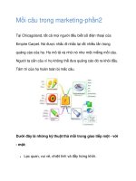 Tài liệu Mồi câu trong marketing-phần2 pptx