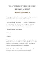 Tài liệu LUYỆN ĐỌC TIẾNG ANH QUA TÁC PHẨM VĂN HỌC-THE ADVENTURES OF SHERLOCK HOMES -ARTHUR CONAN DOYLE 5-2 doc