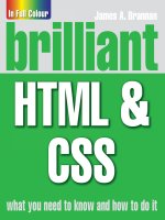 Tài liệu Brilliant HTML & CSS- P1 ppt