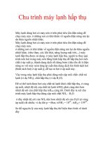 Tài liệu Chu trình máy lạnh hấp thụ docx