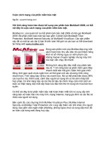 Tài liệu Cuộc cách mạng của phần mềm bảo mật ppt