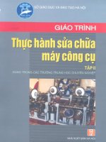 giáo trình thực hành sữa chữa máy công cụ tập 2 