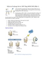 Tài liệu Kiểm tra Exchange Server 2007 bằng MOM 2005 (Phần 1) pdf