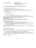 Gián án đề kiêm tra học kì 2 khối 12