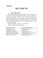 Tài liệu Soạn giáo trình môn Kỹ Thuật Truyền Thanh, chương 20 docx