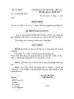 Tài liệu QUYẾT ĐỊNH số 28/2006/QĐ-BXD pdf