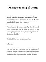 Tài liệu Những thức uống bổ dưỡng ppt