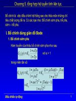 Tài liệu Chương 5: Tổng hợp về hệ tuyến tính liên tục docx