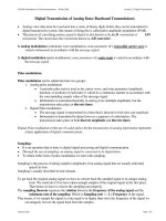 Tài liệu Lecture 22: Digital Transmission of Analog Data (Baseband Transmission): doc