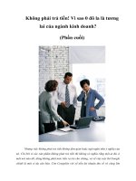 Tài liệu Không phải trả tiền! Vì sao 0 đô la là tương lai của ngành kinh doanh? (Phần cuối) pptx