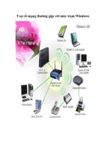 Tài liệu 5 sự cố mạng thường gặp với máy trạm Windows ppt