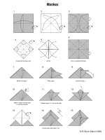 Tài liệu Nghệ thuật xếp hình Nhật Bản:MONKEY docx