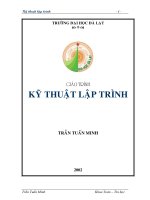 Tài liệu Giáo trình kỹ thuật lập trình docx