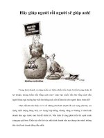Tài liệu Hãy giúp người rồi người sẽ giúp anh! ppt