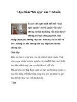 Tài liệu 7 địa điểm “trú ngụ” của vi khuẩn doc