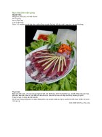 Mực sữa chấm mắm gừng 